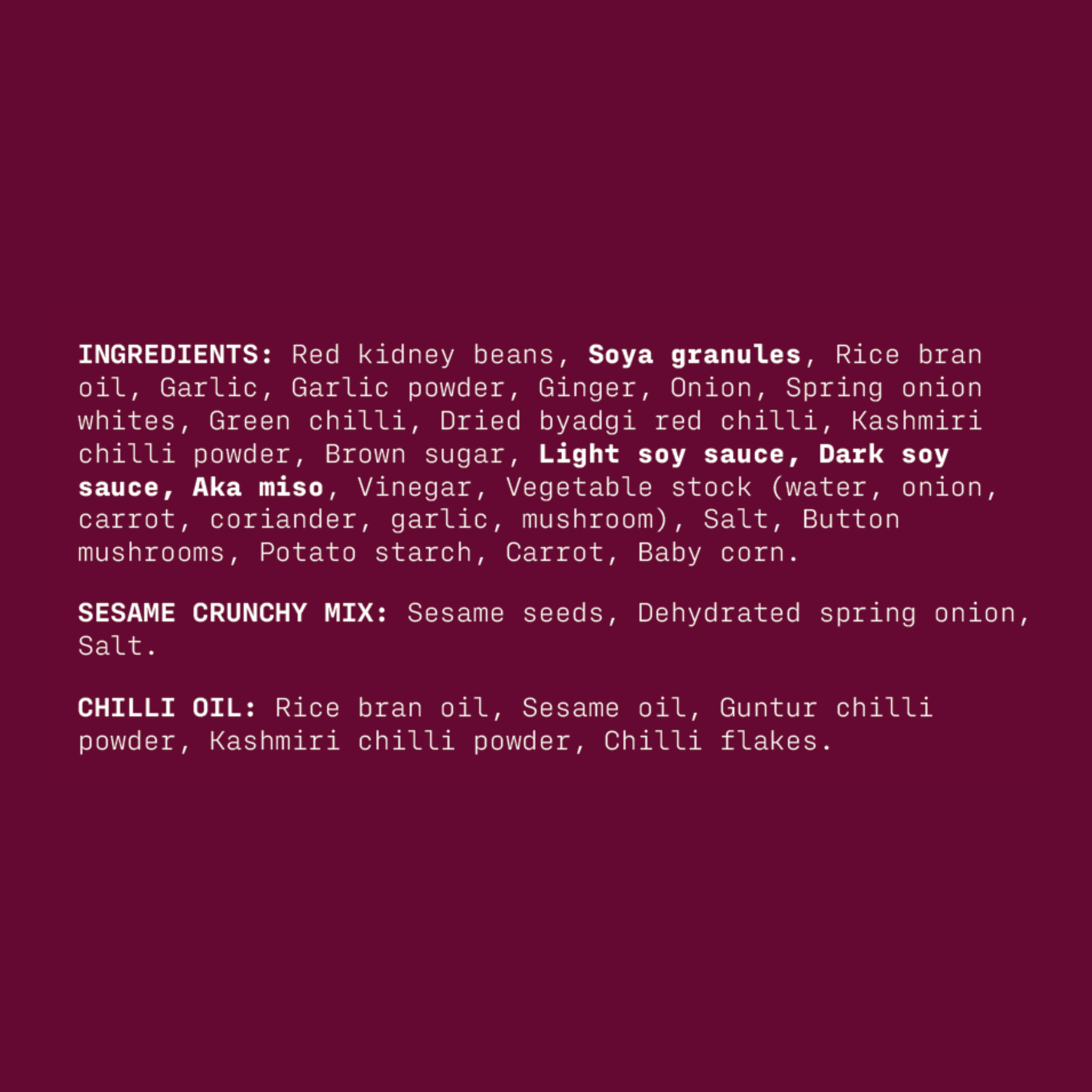Miso Chilli Kidney Beans